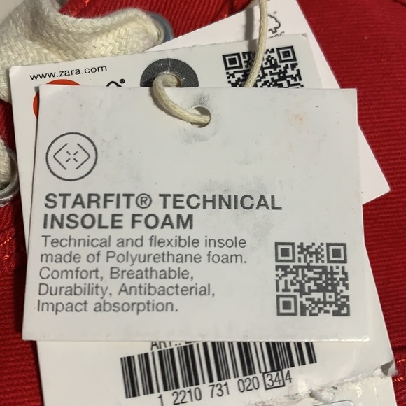 NWT. Zara Kids Red High-Top Sneakers. Size 2,5. - Picture 13 of 13